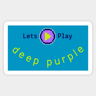 deep purple pixel art Sticker